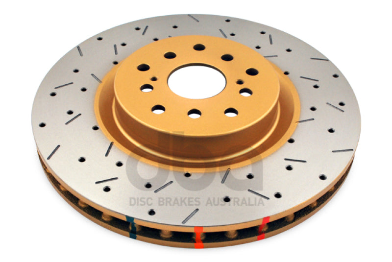 DBA DBA4654XS-10 04-12 Subaru STi/2017 BRZ w/Perf. Pkg. 10 Stud Hole Front Drilled & Slotted 4000 Series Rotor