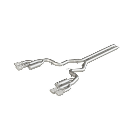 MBRP S7207AL 18-19 Ford Mustang GT 5.0 3in Cat Back Quad Tip Race Version - AL