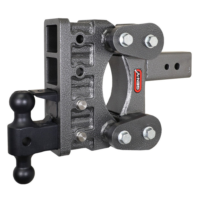 GEN-Y Hitch GH-2224 Gen-Y The Boss Torsion-Flex 3in Shank 6in Drop 32K Hitch w/GH-0161 Dual-Ball/GH-0162 Pintle Lock