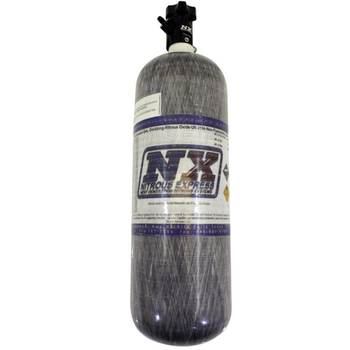 Nitrous Express 11152 Composite Bottle w/Lightning 500 Valve (6.79 Dia x 23.25 Tall)