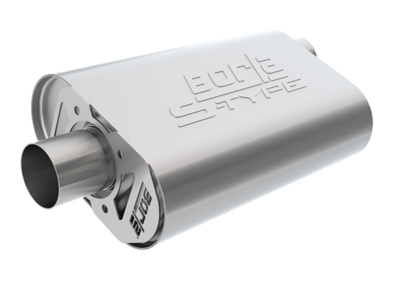 Borla 400940 CrateMuffler Big Block Chrysler/Dodge/Plymouth (Mopar) Offset/Offset 14inx4.35inx9in Muffler