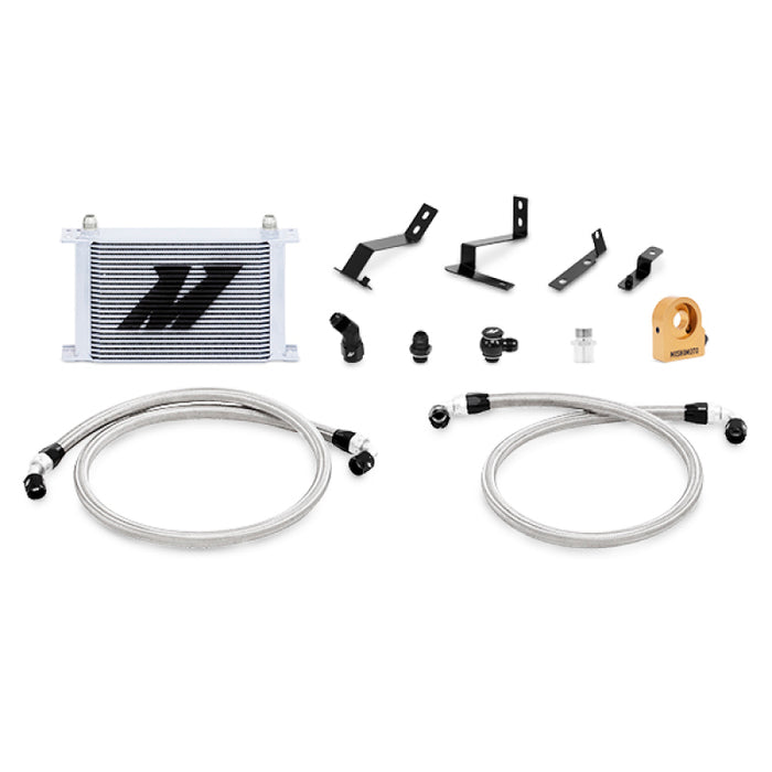 Mishimoto MMOC-CAM8-16TSL 2016+ Chevy Camaro Oil Cooler Kit w/ Thermostat - Silver