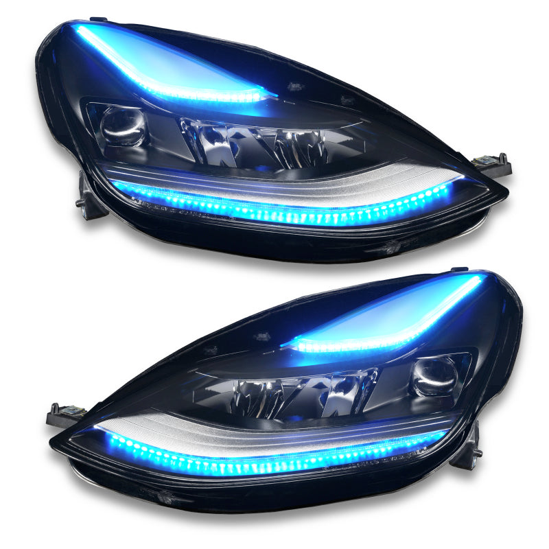 ORACLE Lighting 1473-332 Oracle 2021+ Tesla Model 3 Dynamic ColorSHIFT Headlight DRL Upgrade Kit SEE WARRANTY