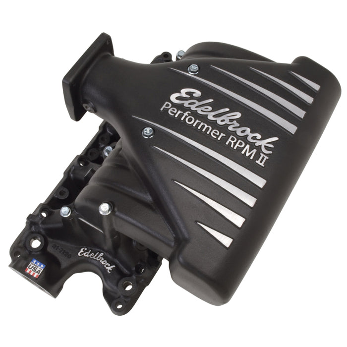 Edelbrock 71233 Intake Manifold Ford Mustang 5 0L Performer RPM II Manifold Black Finish