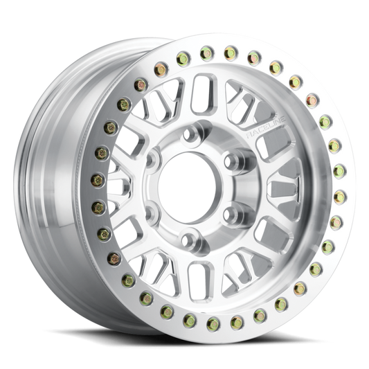 Raceline RT951F-79080-12 RT951F Ryno 17x9in / 8x165.1 BP / -12mm Offset / 130.81mm Bore - Machined Beadlock Wheel