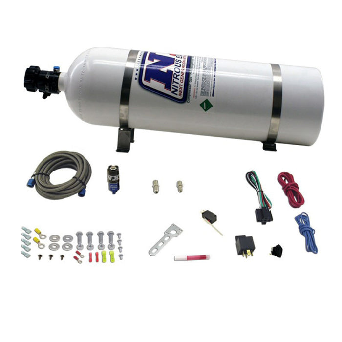 Nitrous Express NXD11110 Diesel Dry Nitrous Kit w/15lb Bottle/Mounting Hardware for 50HP