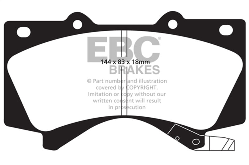 EBC DP41815R 08+ Lexus LX570 5.7 Yellowstuff Front Brake Pads