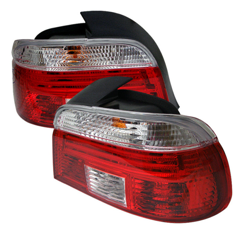 SPYDER 5020574 Xtune Bmw E39 5-Series 97-00 Tail Light Red Clear ALT-CI-BE3997-RC