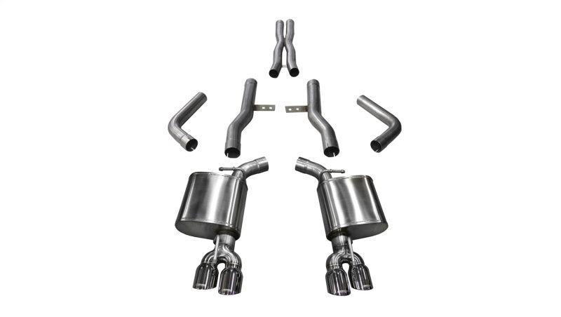 CORSA Performance 21006 Corsa 2017-2023 Dodge Challenger 5.7L V8 Xtreme Cat-Back Dual Rear Exit w/3.5in Polished Tips