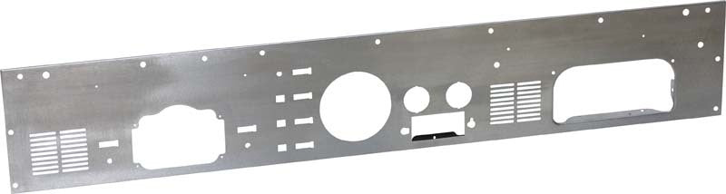 Kentrol 30565 77-86 Jeep CJ Dash Panel (with radio opening) Brushed Silver