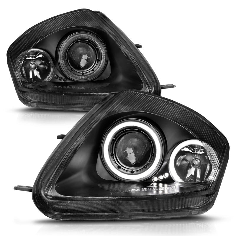 ANZO 121332 2000-2005 Mitsubishi Eclipse Projector Headlights w/ Halo Black