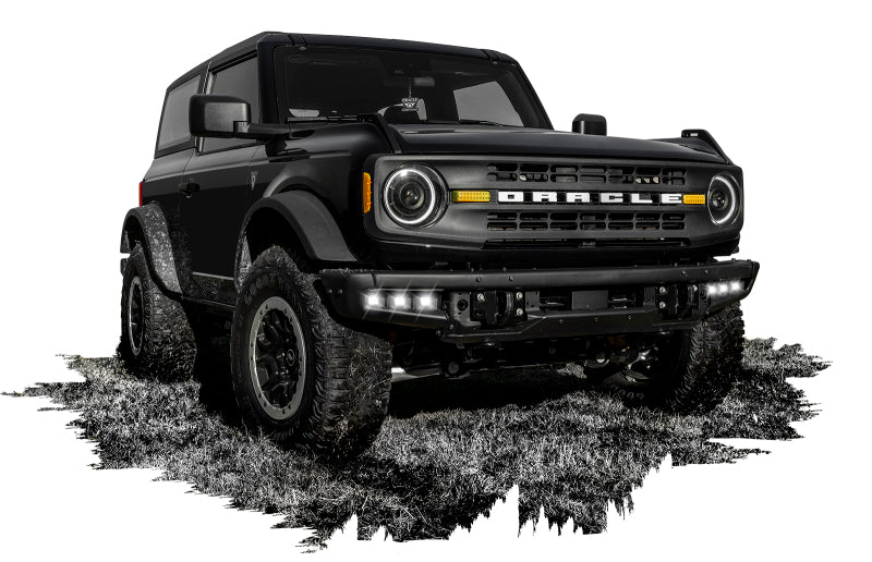 ORACLE Lighting 5890-001 21-22 Ford Bronco Triple LED Fog Light Kit for Steel Bumper - White SEE WARRANTY