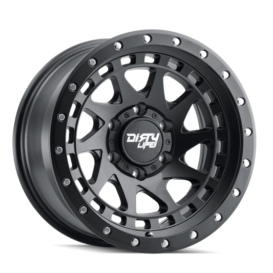 Dirty Life 9311-7973MB12 9311 Enigma Pro 17x9/5x127 BP/-12mm Offset/71.5mm Hub Matte Black Wheel - Beadlock