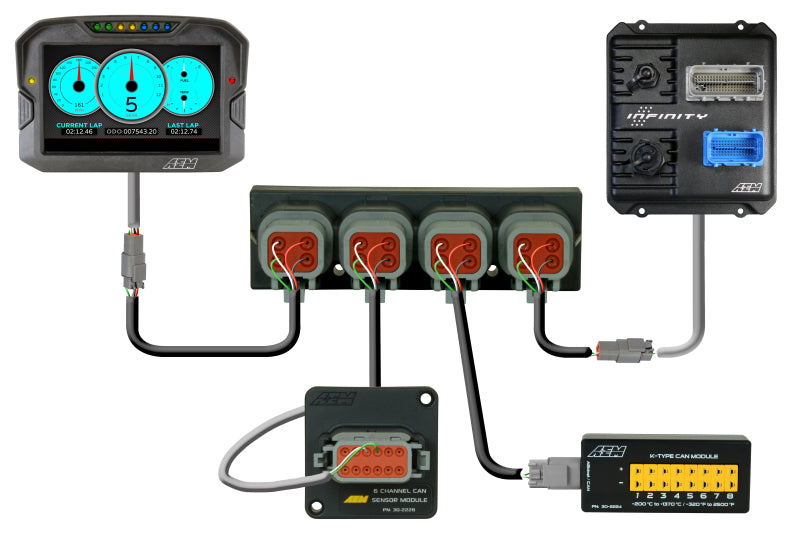 AEM 30-2225 4 Port net Can Hub