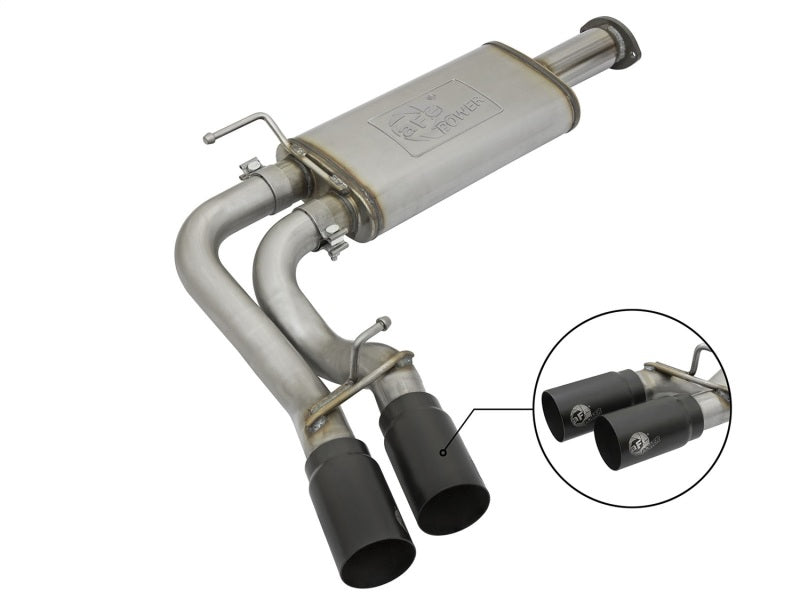 aFe 49-46032-B Rebel Exhausts Cat-Back SS 16 Toyota Tacoma V6-3.5L w/ Black Tips
