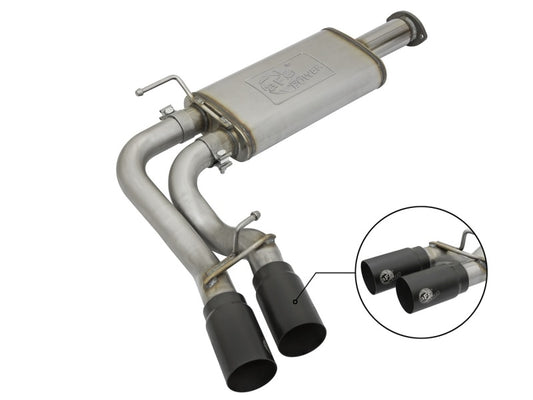 aFe 49-46032-B Rebel Exhausts Cat-Back SS 16 Toyota Tacoma V6-3.5L w/ Black Tips