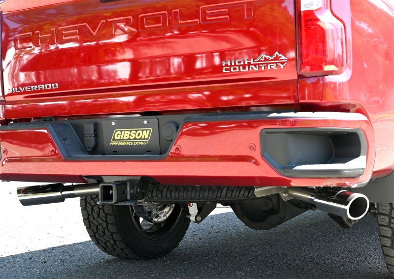 Gibson 65714 20-22 Silverado/GMC Sierra 2500 HD 6.6L Crew Cab (Long Bed) Cat-Back Dual Extreme Exhaust