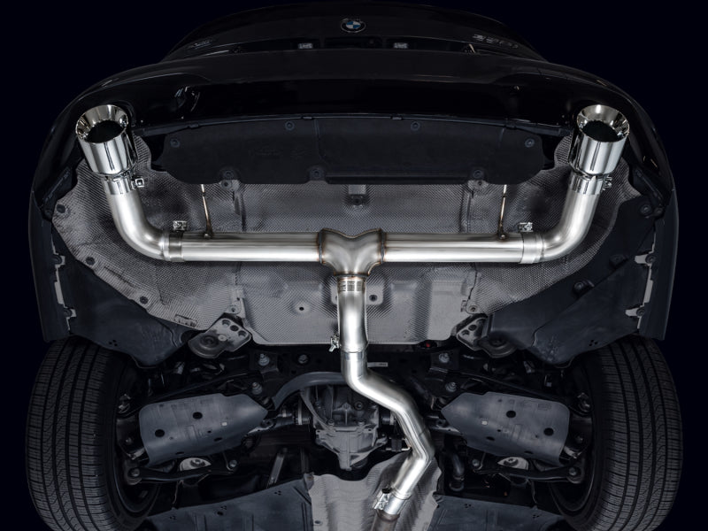 AWE Tuning 3020-32429 AWE 19-23 BMW 330i / 21-23 BMW 430i Base G2X Track Edition Axle Back Exhaust - Chrome Silver