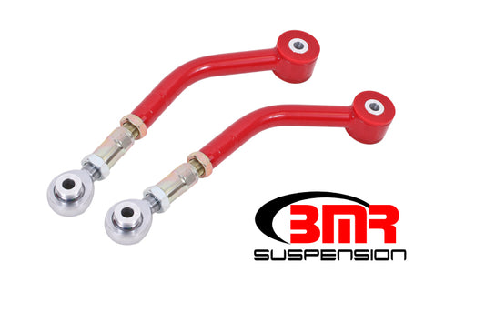 BMR Suspension UCA112R BMR 08-17 Challenger Upper Control Arms On-Car Adj. Rod Ends (Polyurethane) - Red