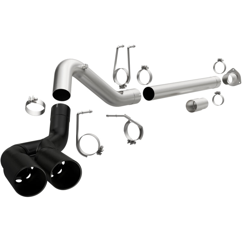 Magnaflow 17068 MagnaFlow 08-18 Ford F-250/F-350/F-450 4.6L/6.7 DPF-Back Black 4in Dual Single Rear Exit