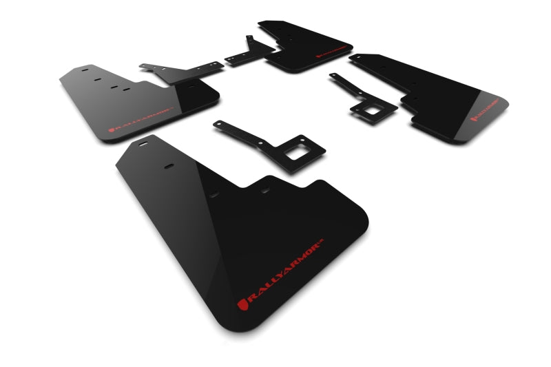 Rally Armor MF98-UR-BLK-RD 19-25 Dodge RAM 1500 Rebel Black UR Mud Flap w/Red Logo