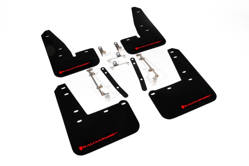 Rally Armor MF89-UR-BLK-RD 23-25 Toyota GR Corolla Black UR Mud Flap w/Red Logo