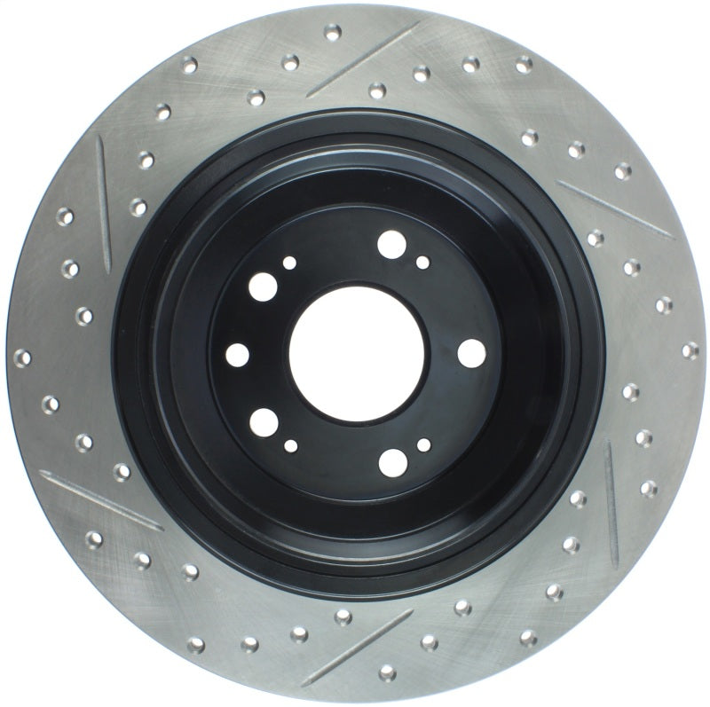 Stoptech 127.40074L StopTech Slotted & Drilled Sport Brake Rotor