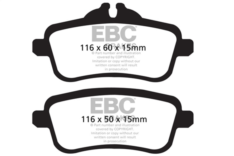 EBC DP62137 13-16 Mercedes-Benz GL350 3.0 TD Greenstuff Rear Brake Pads