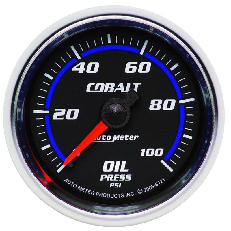 AutoMeter 6121 Autometer Cobalt 52mm 100 PSI Mechanical Oil Pressure Gauge