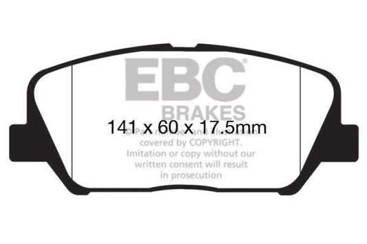EBC DP22172 12-15 Hyundai Veloster 1.6 Turbo Greenstuff Front Brake Pads