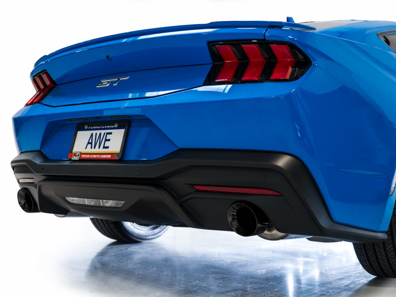 AWE Tuning 3020-33650 AWE 2024 Ford Mustang GT Fastback S650 RWD Track Edition Catback Exhaust w/ Dual Diamond Black Tips