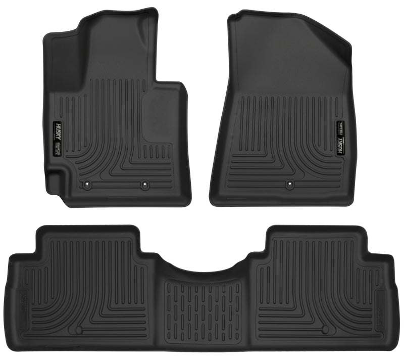Husky Liners 99611 2016 Kia Soul Weatherbeater Black Front & 2nd Seat Floor Liners (Footwell Coverage)