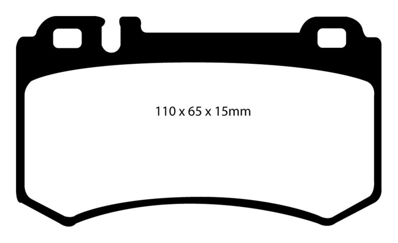 EBC DP31490C 03-06 Mercedes-Benz CL55 AMG 5.4 Supercharged Redstuff Rear Brake Pads