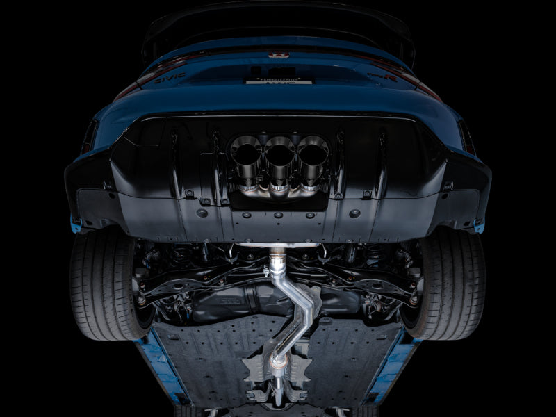 AWE Tuning 3015-53287 2023 Honda Civic Type R FL5 Touring Edition Exhaust w/ Triple Diamond Black Tips