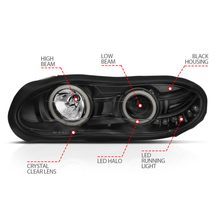 ANZO 121160 ANZ LED/Projector Headlights