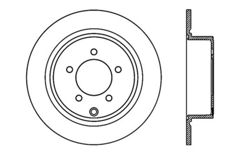 Stoptech 127.63069R StopTech Slotted & Drilled Sport Brake Rotor