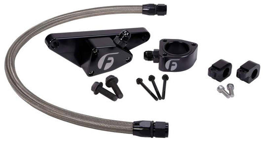 Fleece Performance FPE-CLNTBYPS-CUMMINS-MAN-SS 03-07 Manual Transmission Cummins Coolant Bypass Kit w/ SS Braided Line