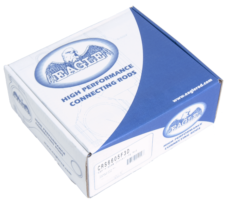 Eagle EAGCRS6605F3D BBF 4340 Forged H-Beam Rods 6.605in