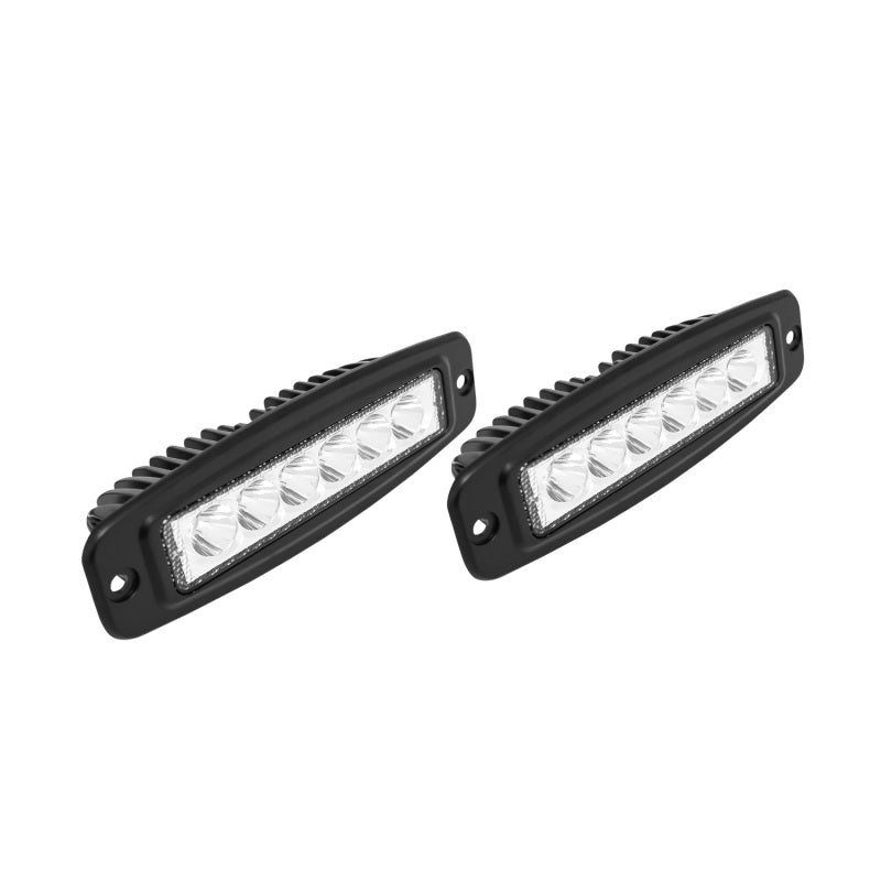 Westin 09-1918FM6 Single Row 6 x 3W Bridgelux w/terminated wiring (set of 2) - Black