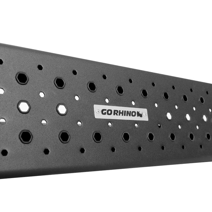Go Rhino 6863443587T 2022 Toyota Tundra Crew Max 4dr HD Sidesteps Complete Kit w/SideSteps + Brkts - Tex. Blk