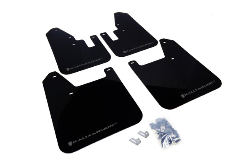 Rally Armor MF13-UR-BLK/GRY 98-02 Subaru Forester Black UR Mud Flap w/ Grey Logo