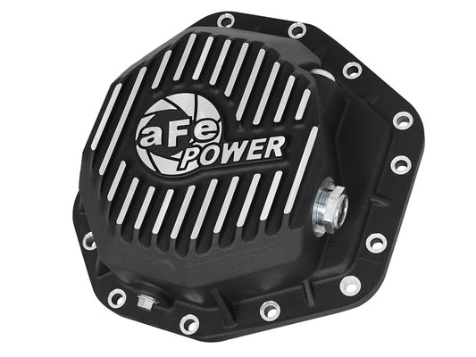 aFe 46-70352 Power Pro Ser Rear Diff Cover Black w/Mach Fins 2017 Ford Diesel Trucks V8-6.7L(td) Dana M275-14