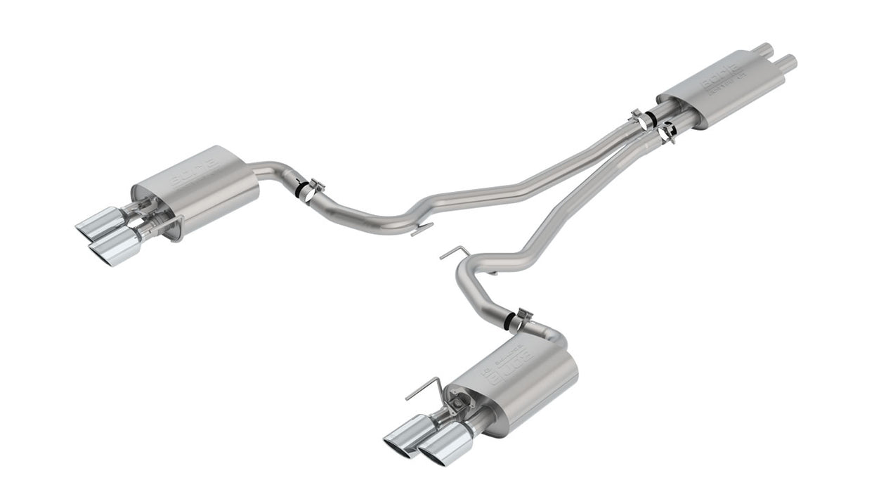 Borla 1014045 2018-2022 Ford Mustang GT Cat-Back Exhaust System Touring- Rolled Polished Tips