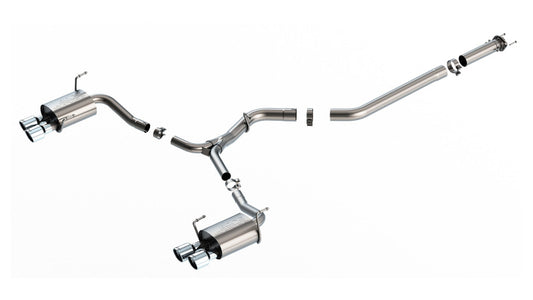 Borla 140907 2022 Subaru WRX 2.4L Turbo AT/MT AWD S-Type Catback Exhaust Polished Tips