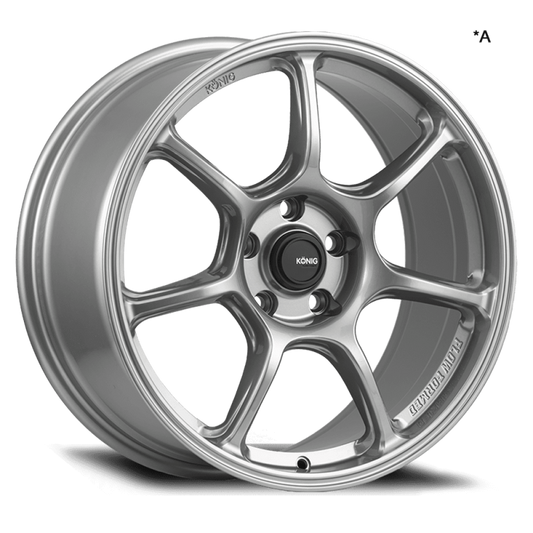 Konig UG8510036T Ultragram 15x8 4x100 ET36 Titanium Metallic Knurled Bead