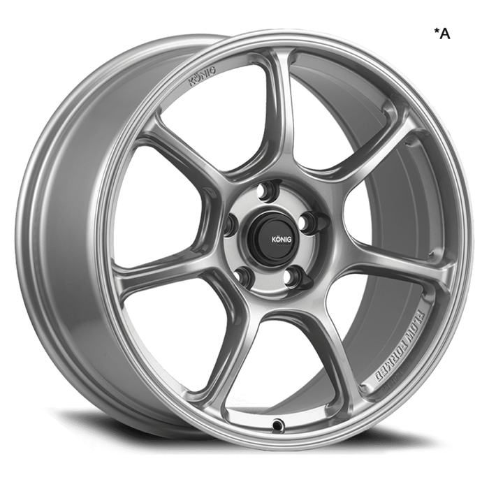 Konig UG8510036T Ultragram 15x8 4x100 ET36 Titanium Metallic Knurled Bead
