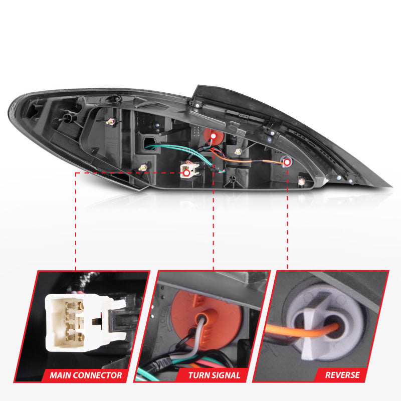 ANZO 321347 10-13 Hyundai Genesis 2DR LED Taillights Smoke