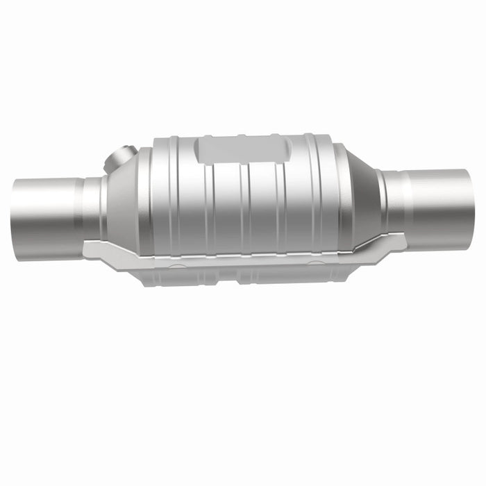 Magnaflow 51234 MagnaFlow Conv Univ 2in In/Out Ctr/Ctr Round 9in Body L x 5.125in W x 13in Overall L Single O2 Port