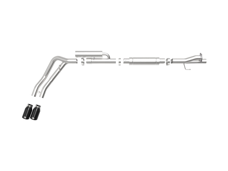 aFe 49-43117-b Rebel Series 3in 409 SS Cat-Back Exhaust w/ Black Tips 17-20 Ford F-250/F350 V8 6.2L/7.3L