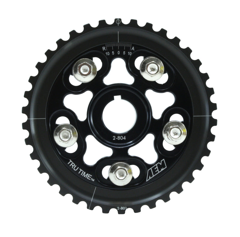 AEM 23-804BK 96-00 Honda Civic / 96-97 Honda Del Sol D16 Black Tru-Time Cam Gear